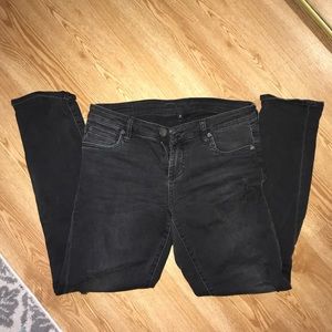 Kut by Kloth black distressed jeans